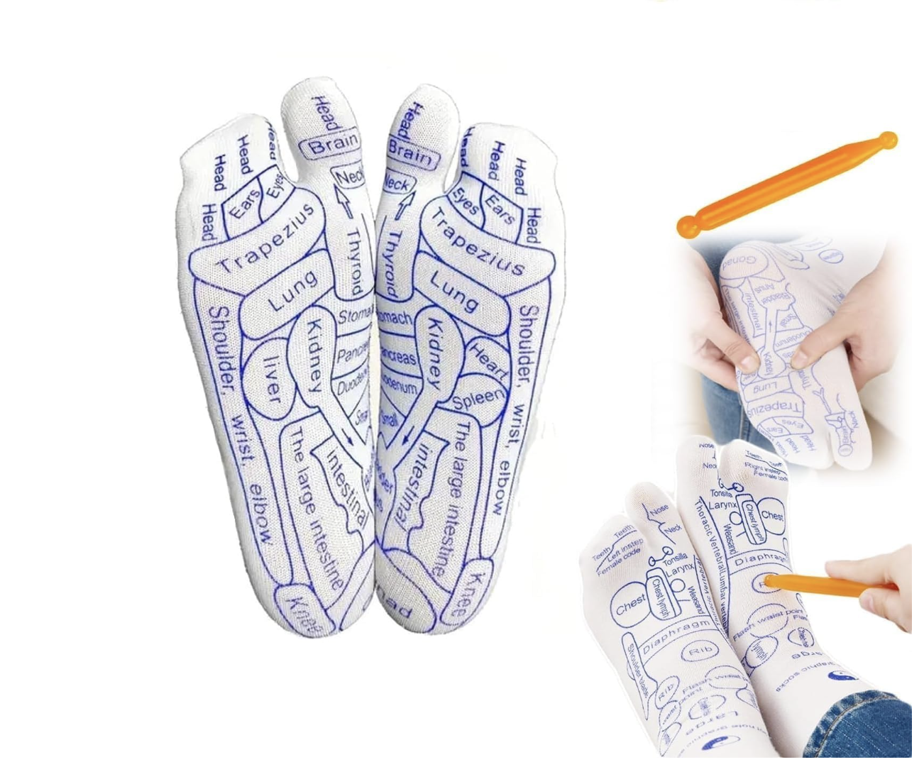 Acupressure Socks With Massage Stick